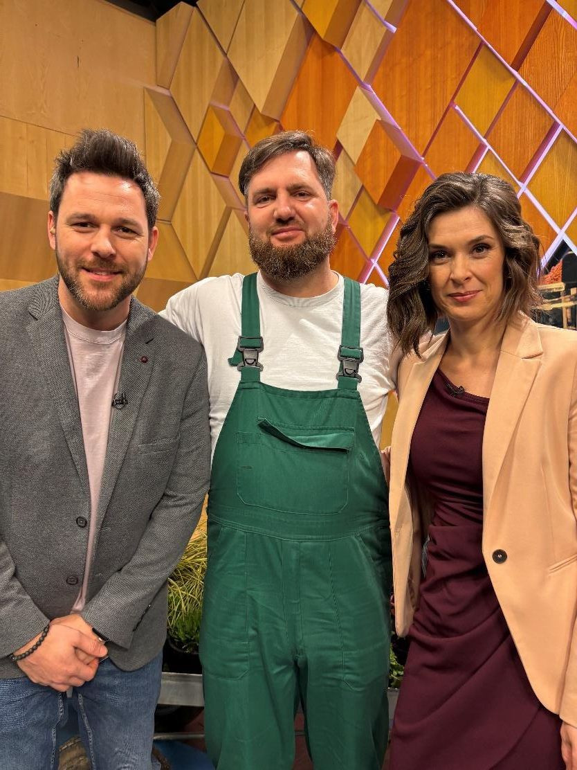 Kertészeti szakértő szereplése dísznövény témában televíziós műsorban