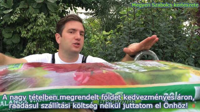 Nagy tételben kedvezményesen vásárolhat virágföldet Megyeri Szabolcs kertészetében