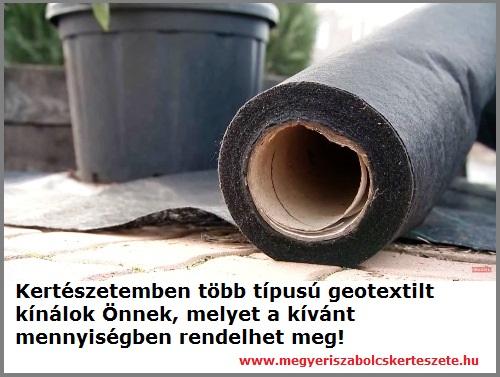 Geotextil kiszállítás a Megyeri kertészetből!