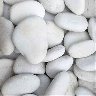 Díszkavics 'Carrara White' (kerekszemcsés) 25 kg