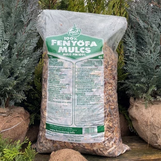 Osztályozott fenyőkéreg, fenyő mulcs (60 liter)