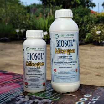 Biosol-káliszappan növényápoló szer, tapadás- és hatásfokozó adalékanyag permetezőszerekhez