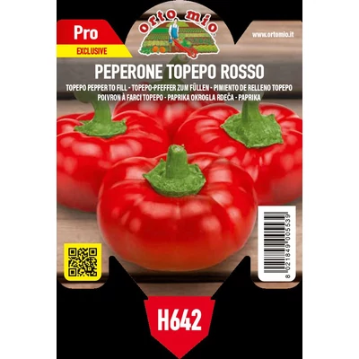 Capsicum annuum 'Peppotop' F1 – Étkezési paprika (paradicsom alakú) palánta