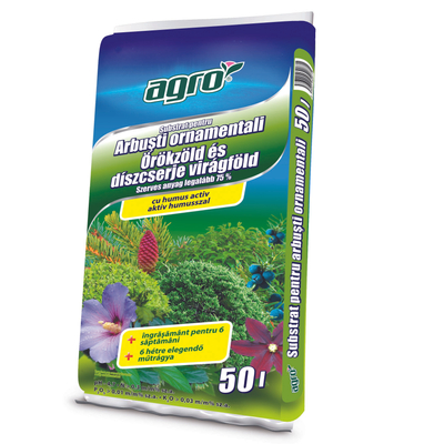 AGRO Örökzöld és díszcserje virágföld (50 liter)