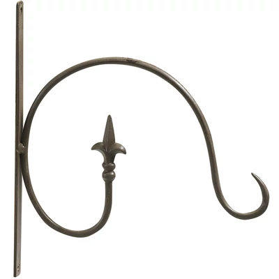 Fali virágtartó kar - HOOK N' 3 (barna)