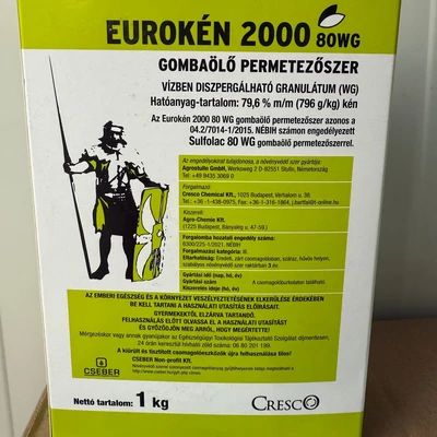 Eurokén 2000 80 WG / Sulfolac 80 WG gombaölő hatású permetezőszer