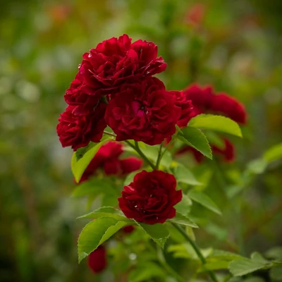 Rosa 'Chevy Chase' - vörös - rambler, kúszó rózsa