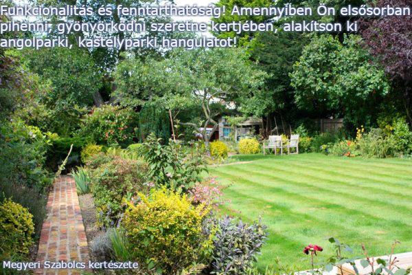 Kertépítés kerttervezés Megyeri kertészet